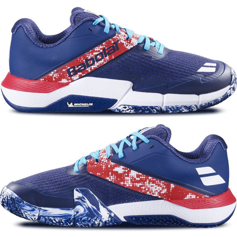Babolat Movea 2 bleu et rouge - Chaussure de padel confortable et stable