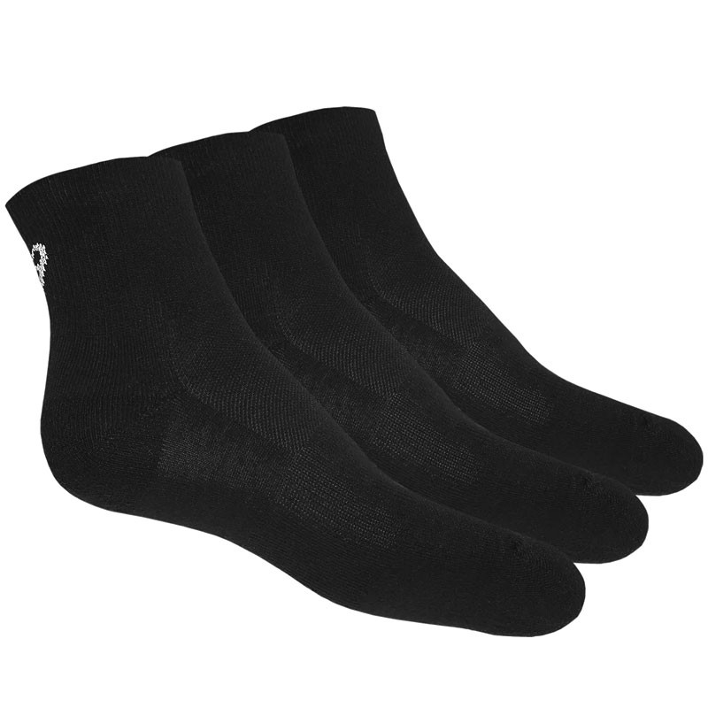 Chaussettes de tennis Asics Quarter noires 3 Packs