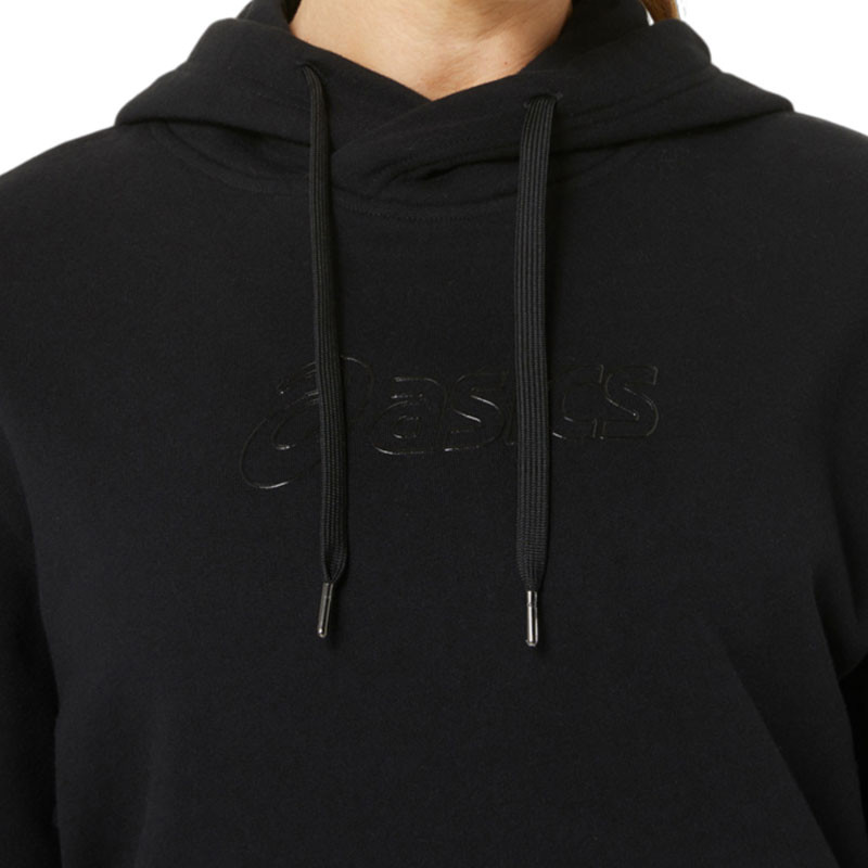 Sweat capuche femme Asics Logo Hoddy noir