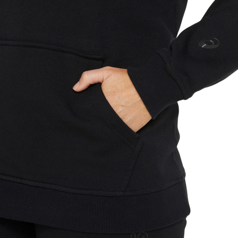 Sweat capuche femme Asics Logo Hoddy noir