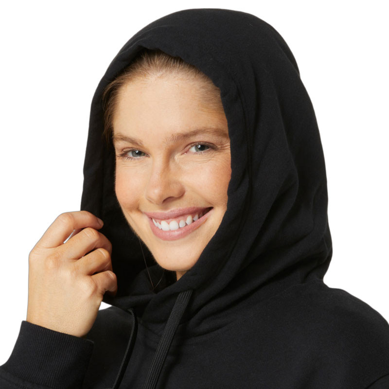 Sweat capuche femme Asics Logo Hoddy noir