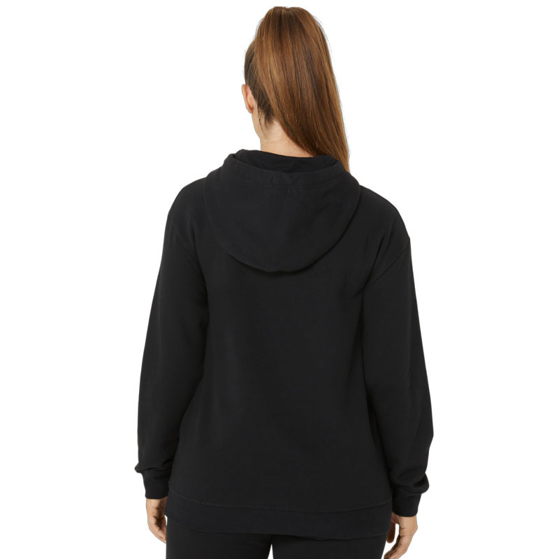 Sweat capuche femme Asics Logo Hoddy noir