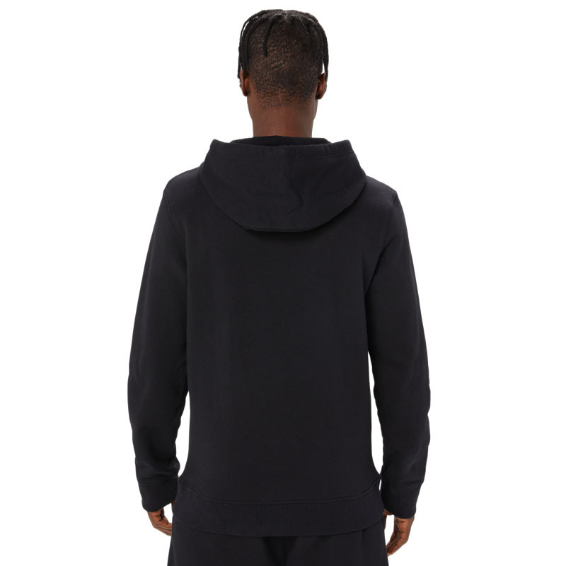Sweat molleton capuche Asics logo noir