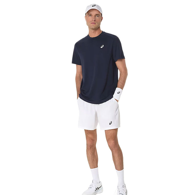 Tee-shirt Asics Court Top bleu marine