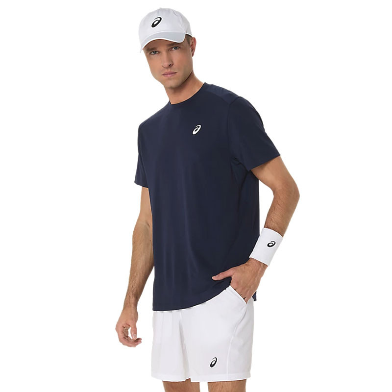 Tee-shirt Asics Court Top bleu marine
