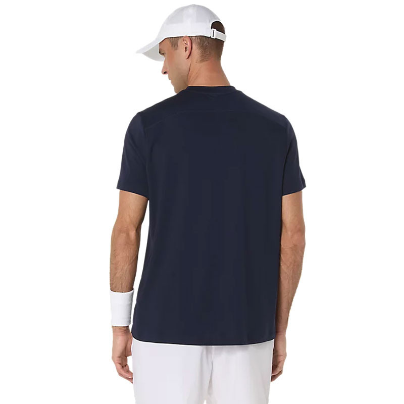 Tee-shirt Asics Court Top bleu marine