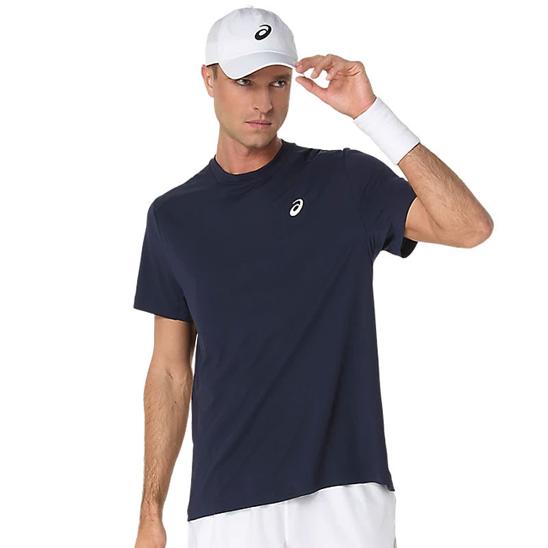 Tee-shirt Asics Court Top bleu marine