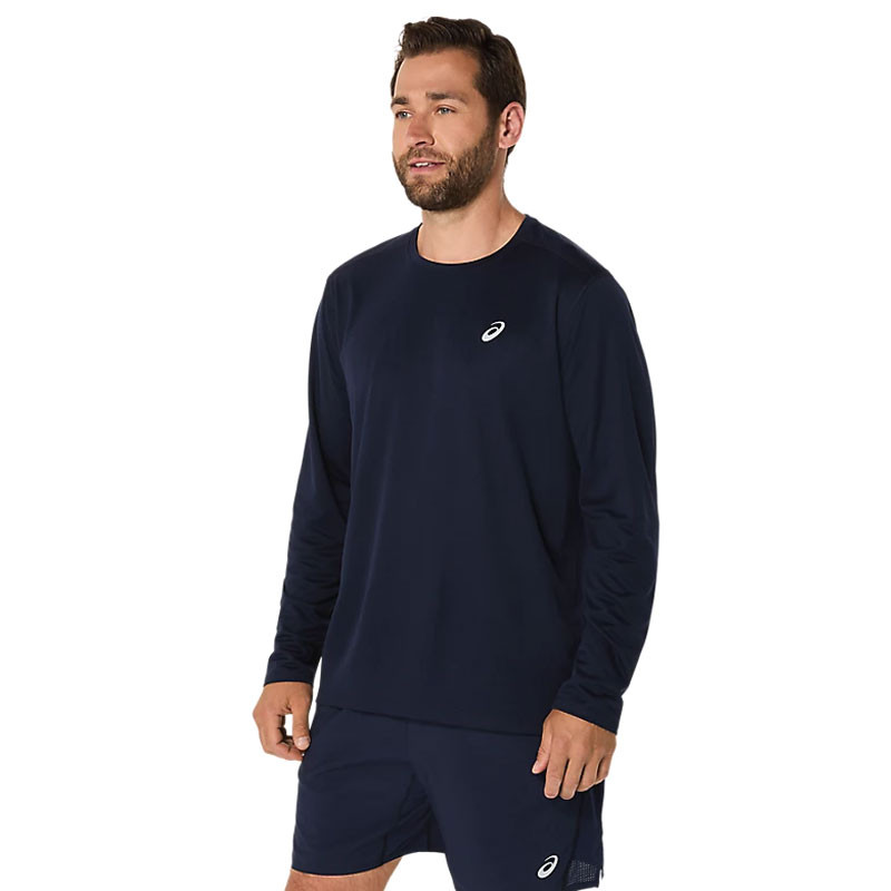 Tee-shirt manches longues pour homme Asics Core LS bleu