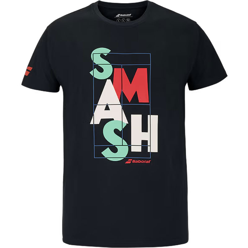 Tee-shirt de tennis Babolat Exercise Smash noir