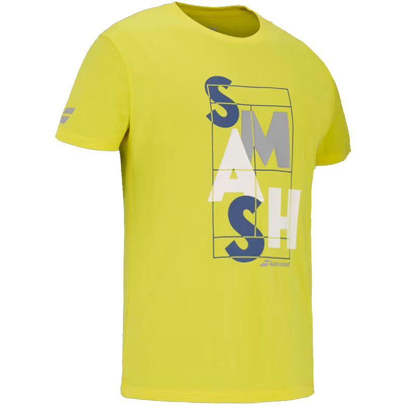 Tee-shirt de tennis Babolat Exercise Smash jaune