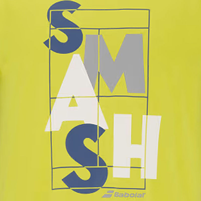 Tee-shirt de tennis Babolat Exercise Smash jaune