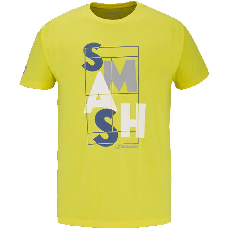 Tee-shirt de tennis Babolat Exercise Smash jaune