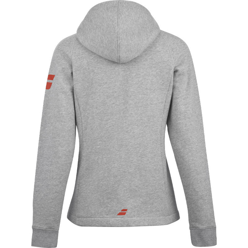 Veste capuche femme Babolat Exercise gris-orange