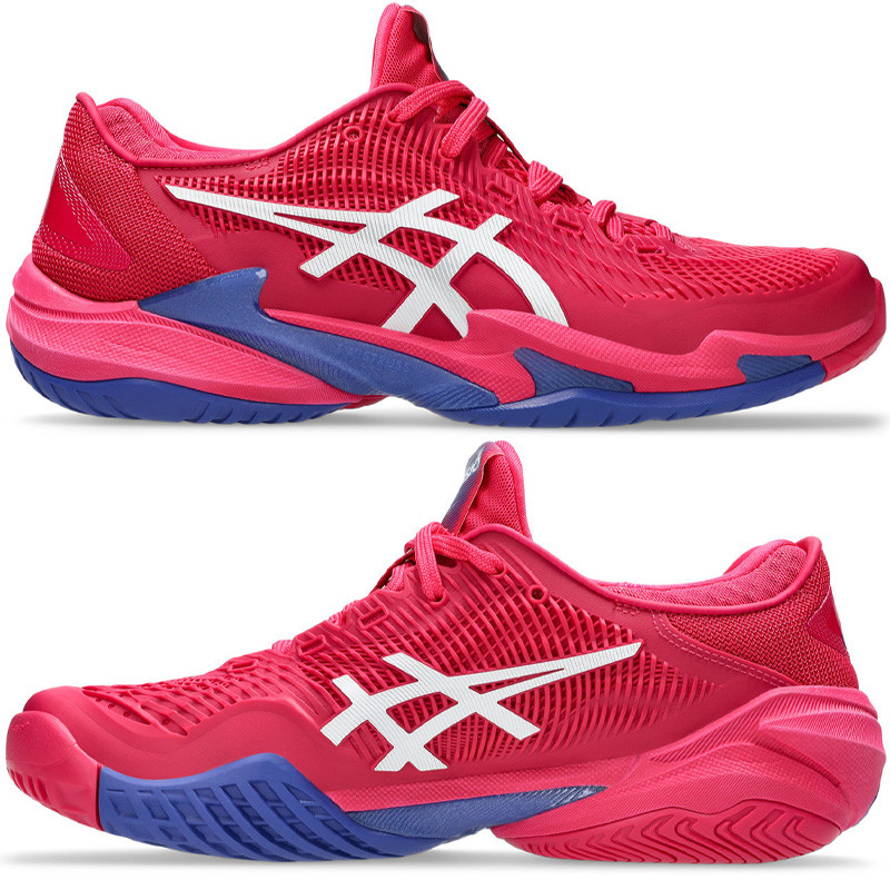Asics Court FF 3 femme fuchsia et bleu