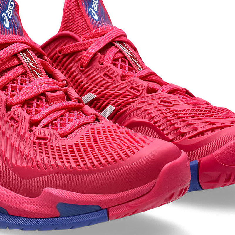 Asics Court FF 3 femme fuchsia et bleu