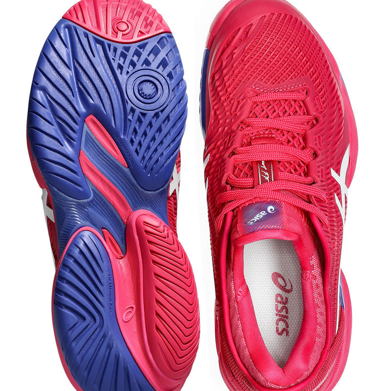 Asics Court FF 3 femme fuchsia et bleu