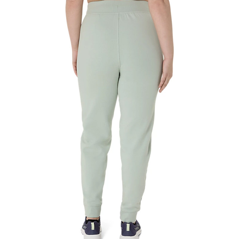 Pantalon de sport molleton femme Asics Logo vert