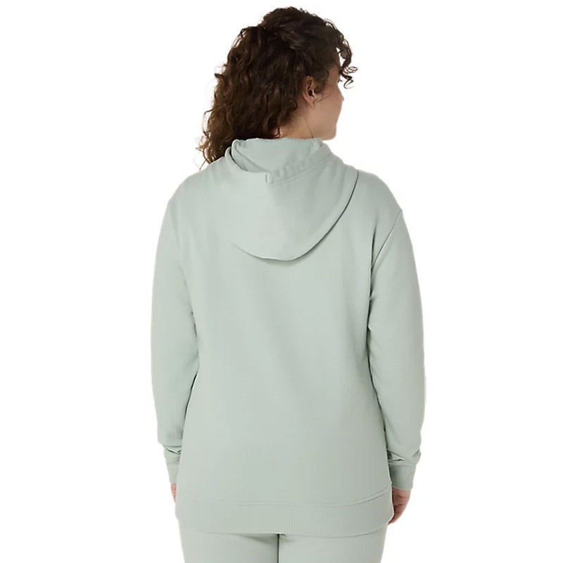 Sweat capuche femme Asics Logo Hoody vert