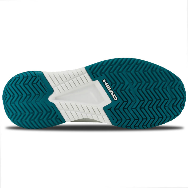 HEAD Sprint Court 4.0 Junior - Chaussures tennis enfant blanches et bleues
