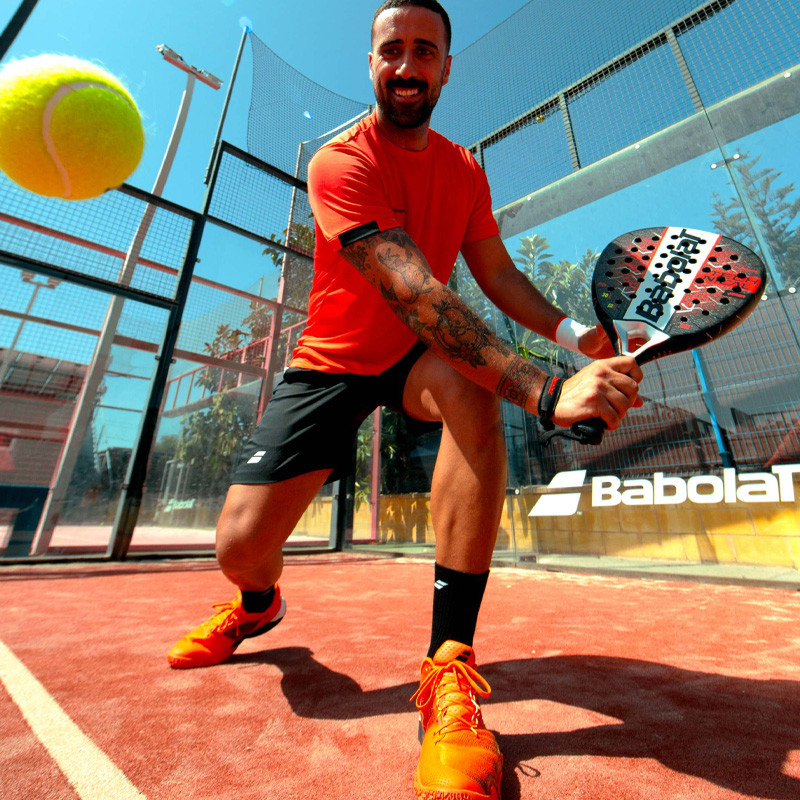 Chaussures De Padel Babolat Jet Premura 2 Homme - Noir/Rouge, Semelle Michelin