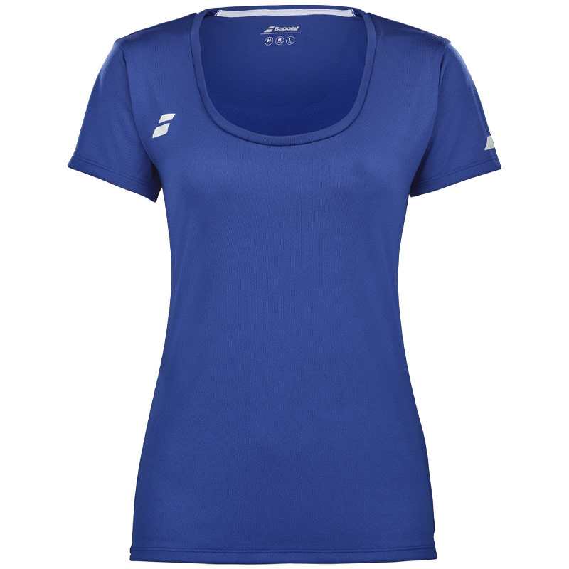 Tee-shirt de tennis fille Babolat Play Top bleu marine