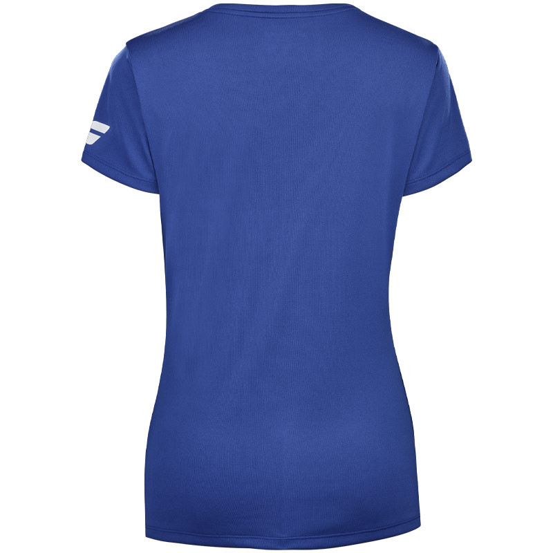 Tee-shirt de tennis fille Babolat Play Top bleu marine