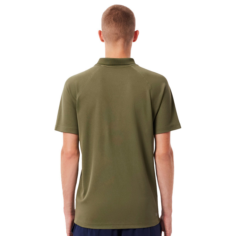 Polo Lacoste Ribbed kaki protection anti UV