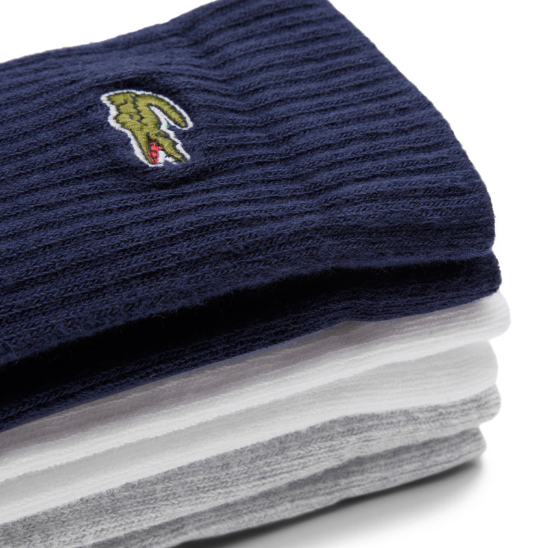 Chaussettes de tennis Lacoste 3 couleurs
