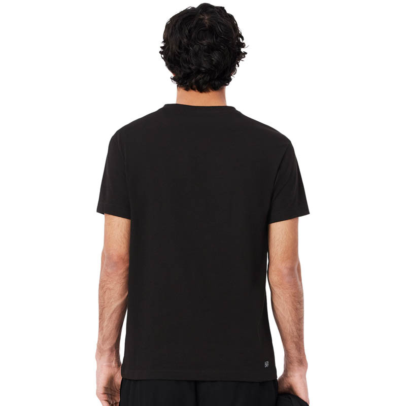 Tee-shirt Lacoste Sport logo 3D noir et vert