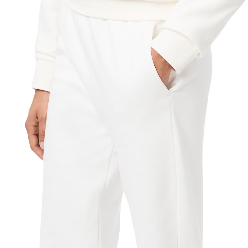 Pantalon de survêtement Lacoste femme molleton blanc
