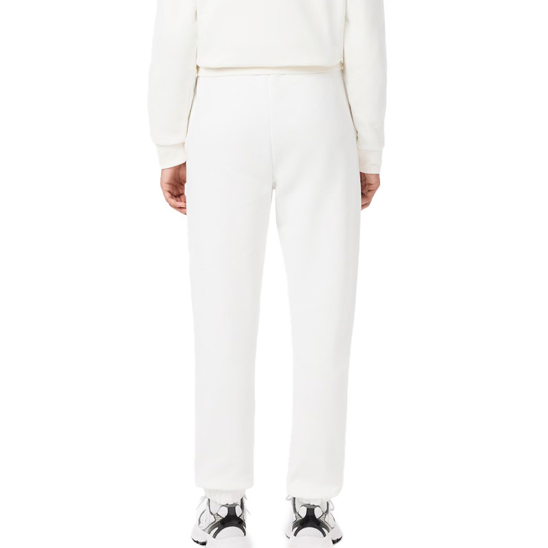 Pantalon de survêtement Lacoste femme molleton blanc