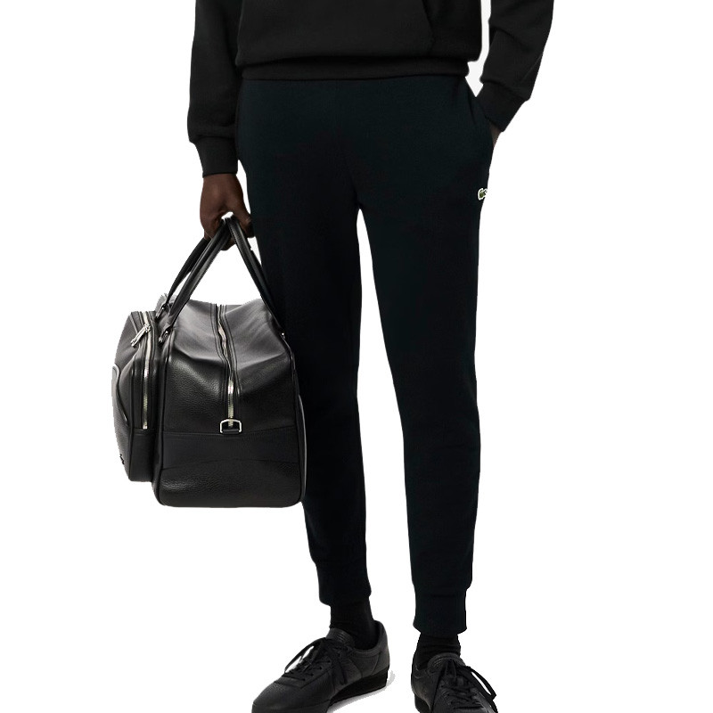 Pantalon de survêtement Lacoste noir Sport Slim Bio