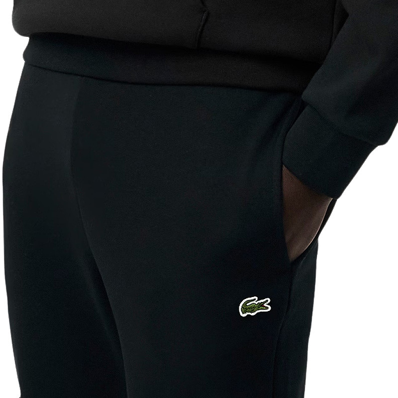 Pantalon de survêtement Lacoste noir Sport Slim Bio