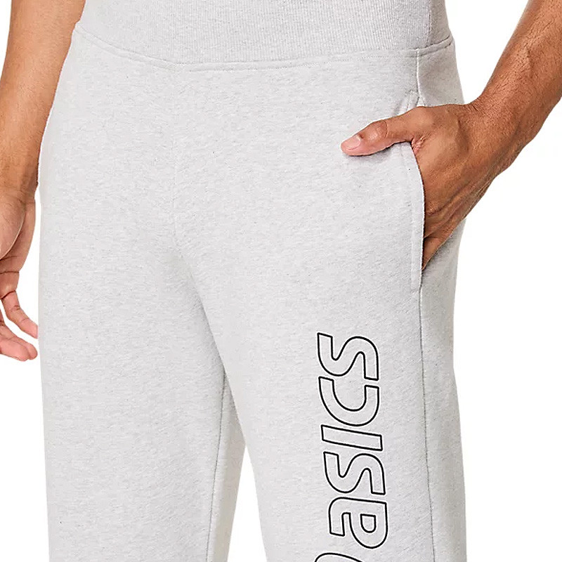 Pantalon de survêtement Asics molleton Sweatpant gris clair
