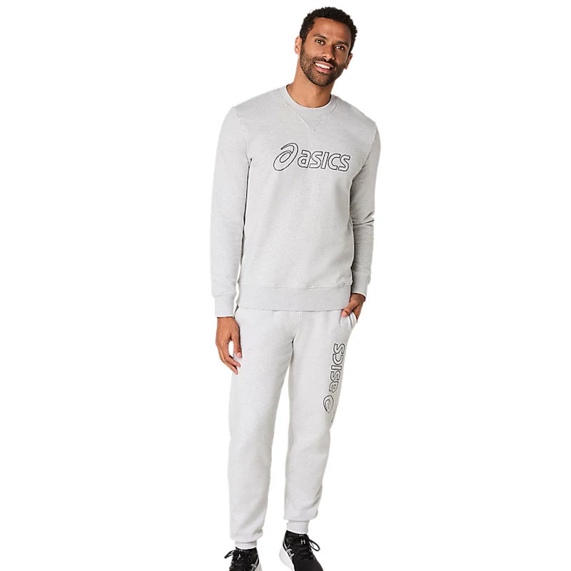 Pantalon de survêtement Asics molleton Sweatpant gris clair