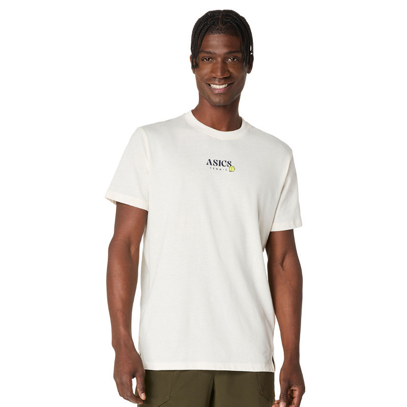 Tee-shirt de tennis Asics Seasonal Graphic beige clair