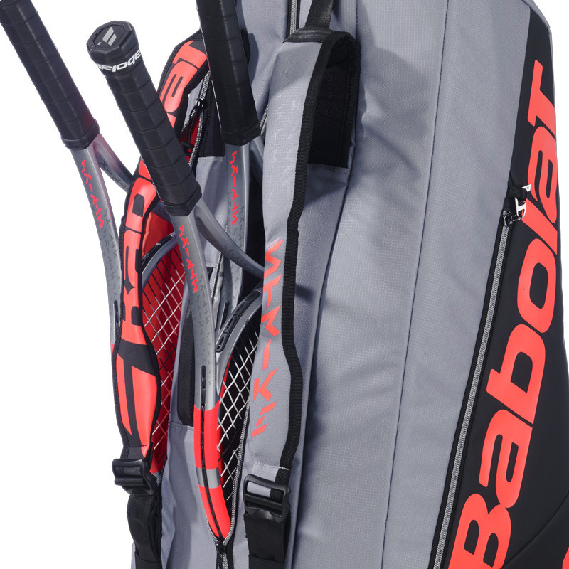 Sac à Raquette Babolat Pure Strike - 40L Pour 6 Raquettes - Compartiment Chaussures Et Porte-Dos - 3