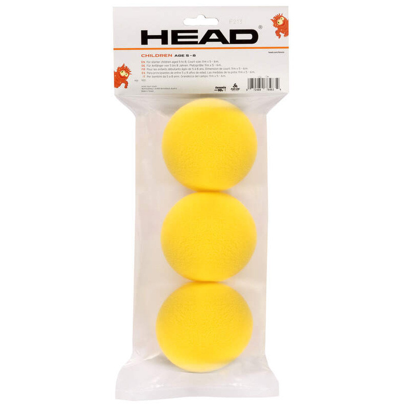 Sachet 3 balles mousse Head Tip Red Foam