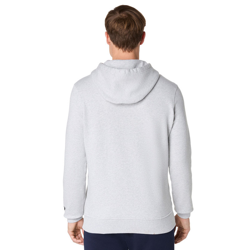 Sweat molleton capuche Asics logo gris clair
