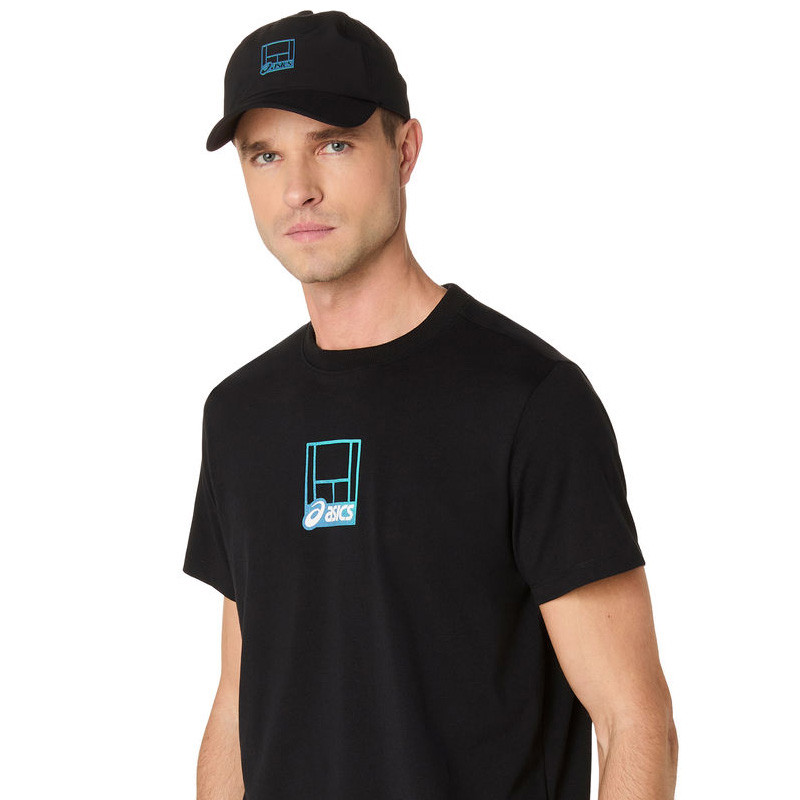 Tee-shirt de tennis Asics Core Graphic noir