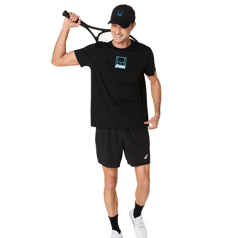Tee-shirt de tennis Asics Core Graphic noir