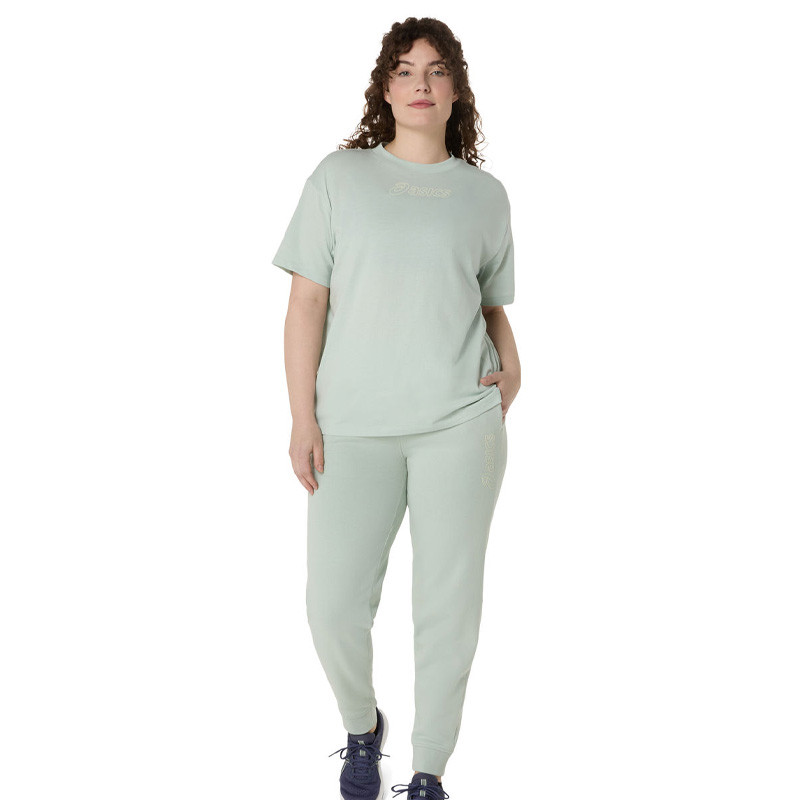 Tee-shirt femme Asics Logo vert