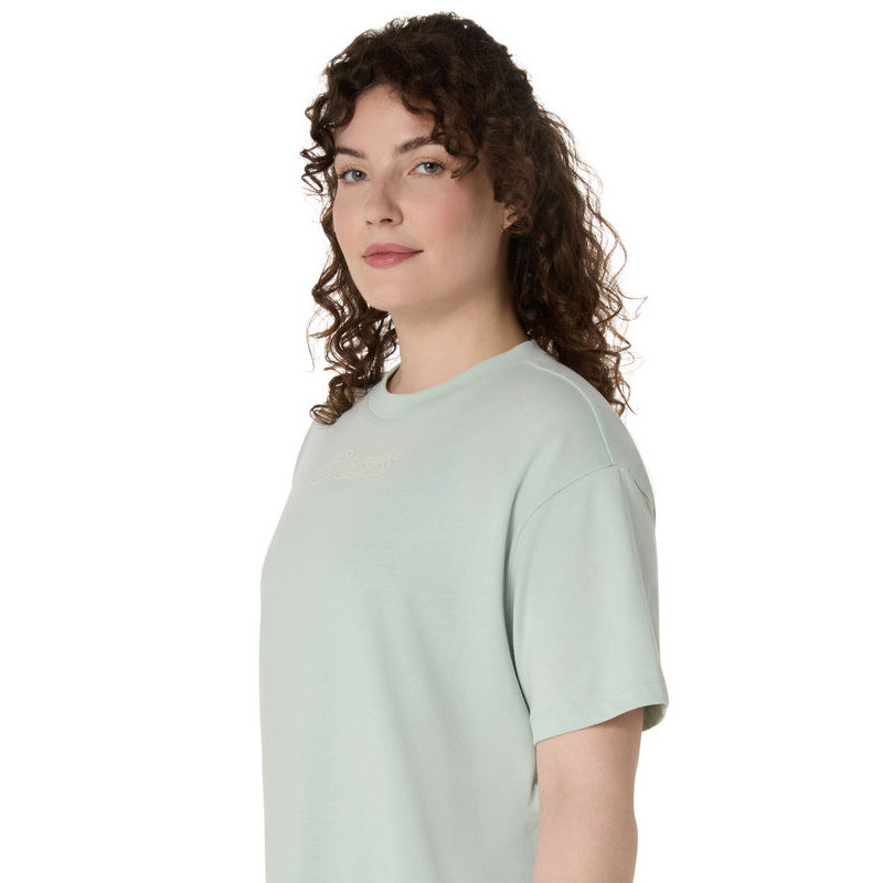 Tee-shirt femme Asics Logo vert