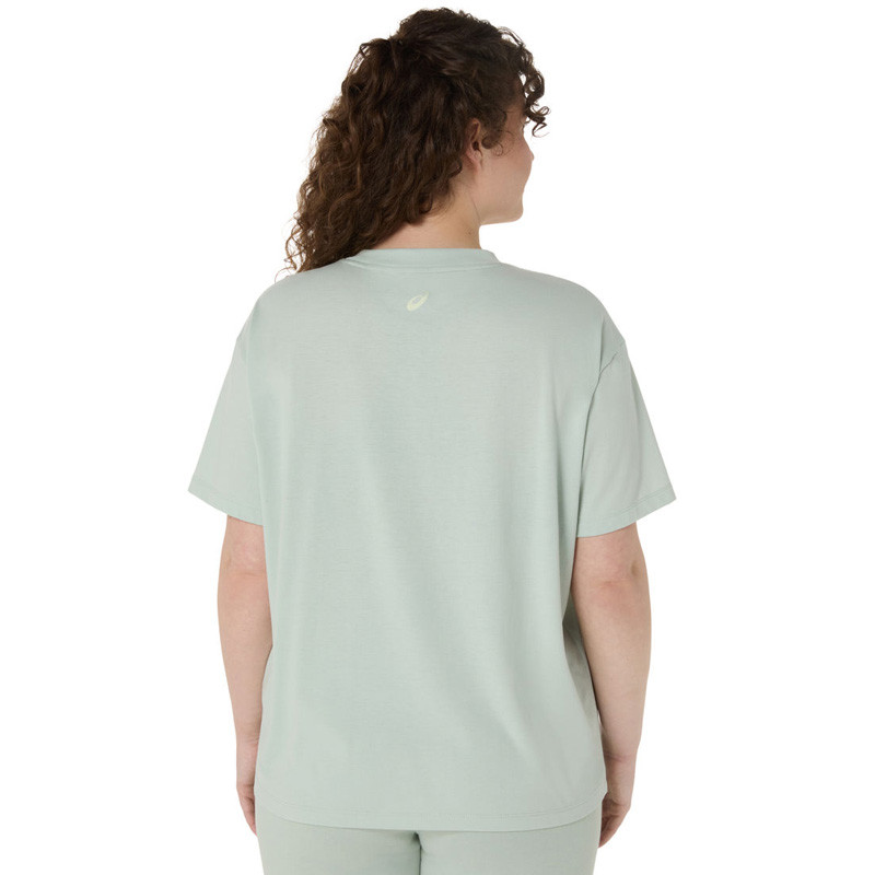 Tee-shirt de sport Asics pour femmes en coloris vert, coupe Regular