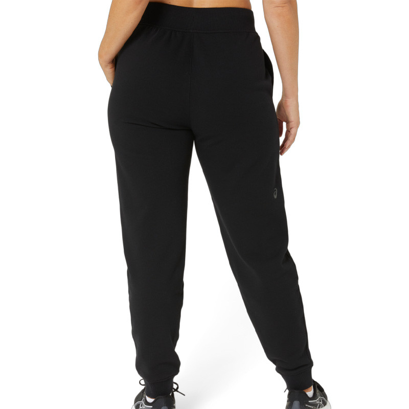 Pantalon de sport molleton femme Asics Logo noir