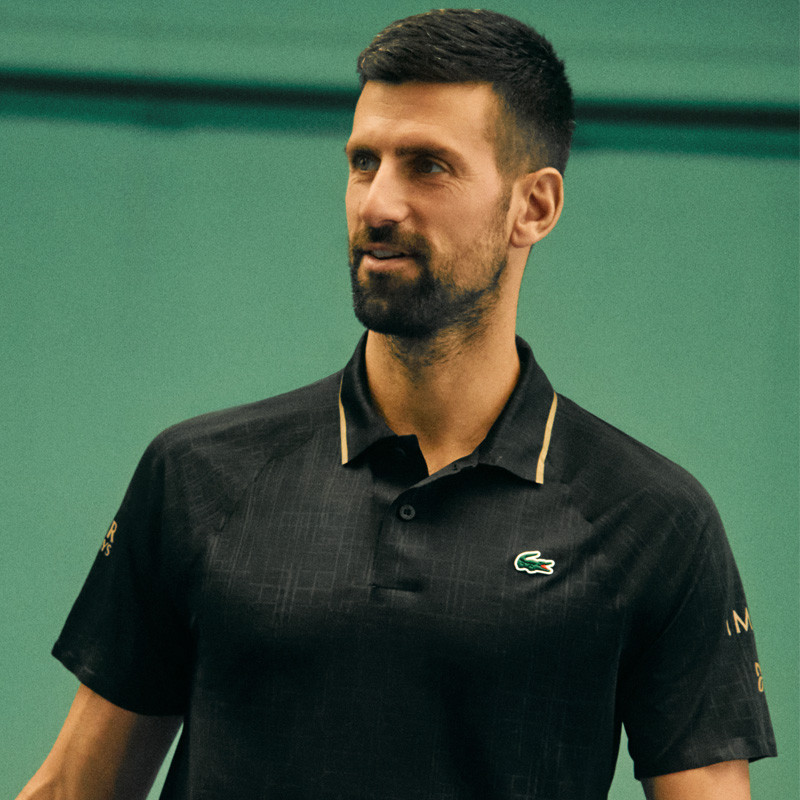 Casquette tennis Lacoste x Djokovic noir