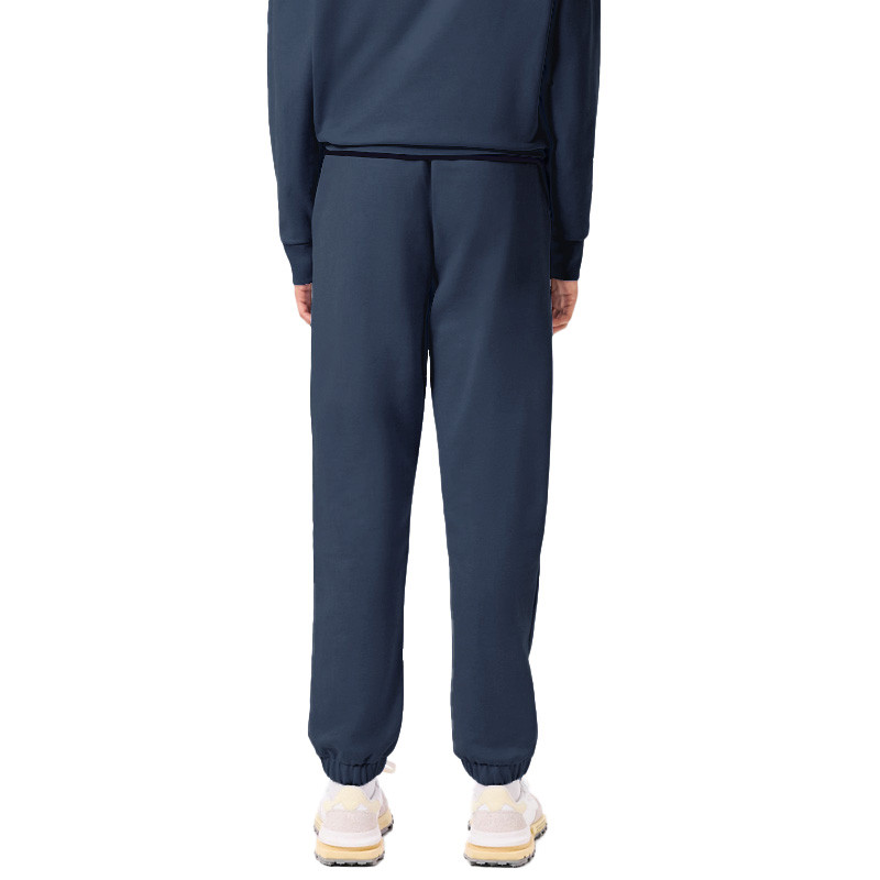 Pantalon de survêtement Lacoste femme molleton bleu marine