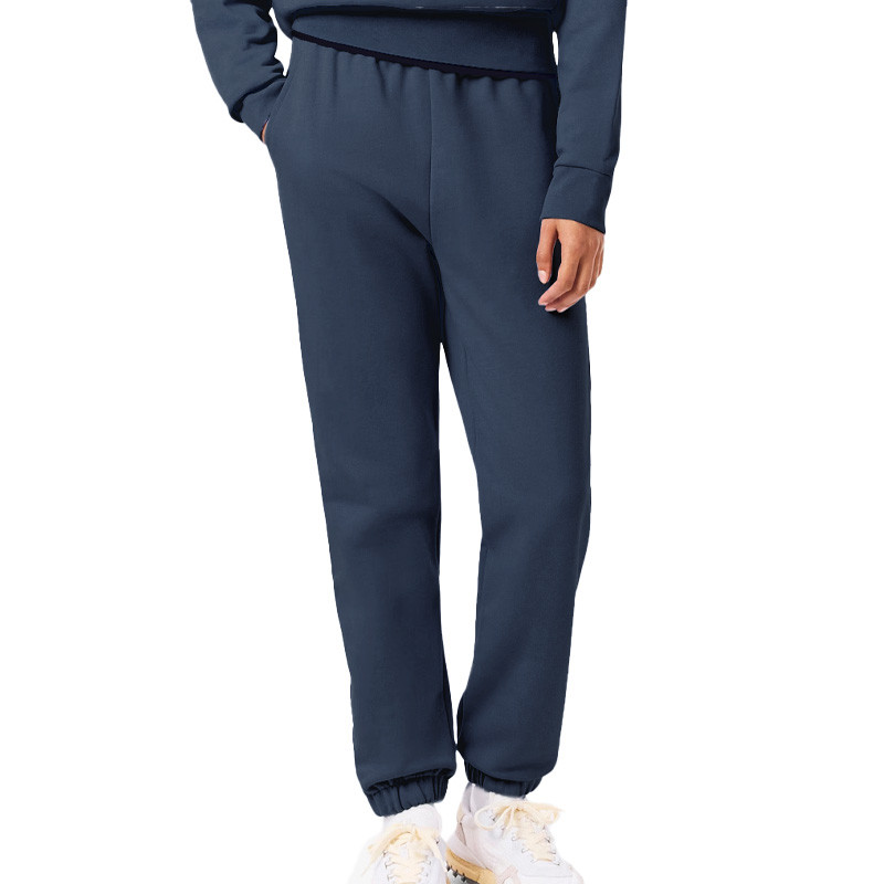 Pantalon de survêtement Lacoste femme molleton bleu marine