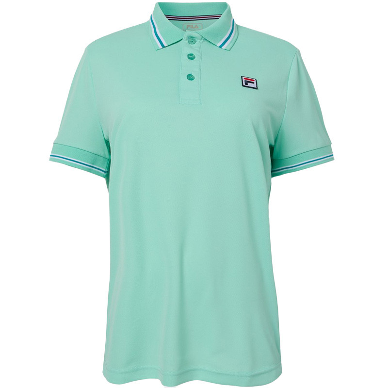 Polo de tennis homme Fila Button Piro vert clair