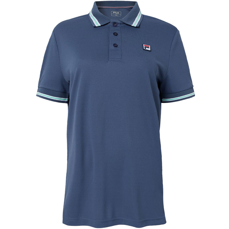 Polo de tennis Fila Button Piro coloris bleu nuit